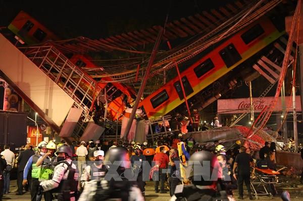 Sập đường sắt trên cao tại Mexico: Số người thiệt mạng tăng lên 24
