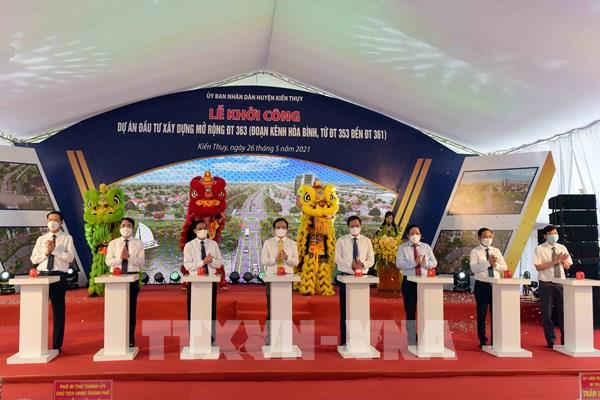 Hải Phòng khởi công dự án mở rộng đường ĐT 363 với mức đầu tư gần 600 tỷ đồng