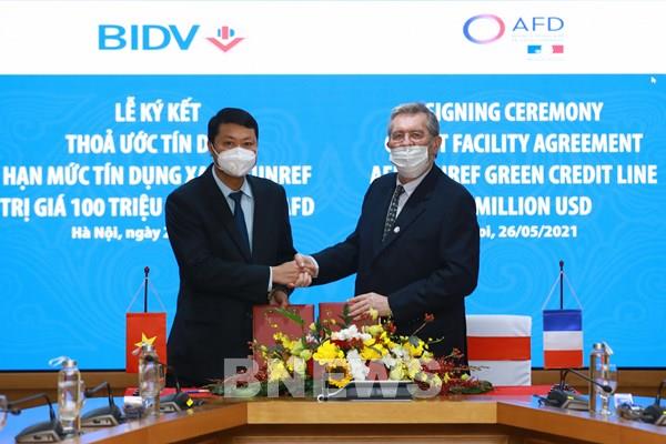 BIDV được AFD cấp hạn mức 100 triệu USD để tài trợ lĩnh vực năng lượng xanh