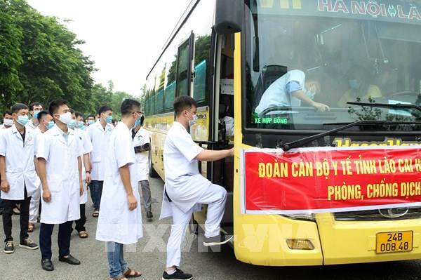 30 y, bác sỹ Lào Cai lên đường hỗ trợ Bắc Giang phòng, chống dịch COVID-19