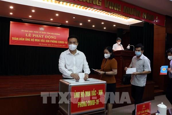 Hải Dương vận động được trên 70 tỷ đồng để mua vaccine phòng COVID-19