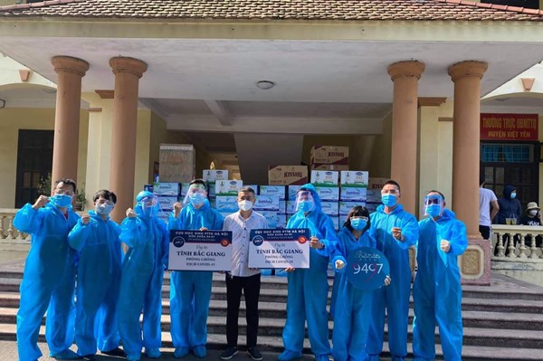 Các đơn vị, tổ chức chung tay hỗ trợ địa phương chống dịch COVID-19