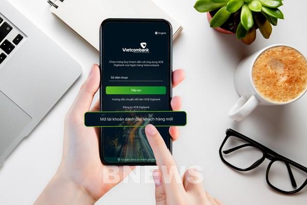Từ 1/6, mở tài khoản Vietcombank không cần đến ngân hàng