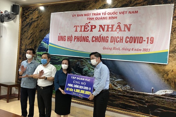 FLC ủng hộ Quỹ phòng chống dịch COVID–19 Quảng Bình 4 tỷ đồng