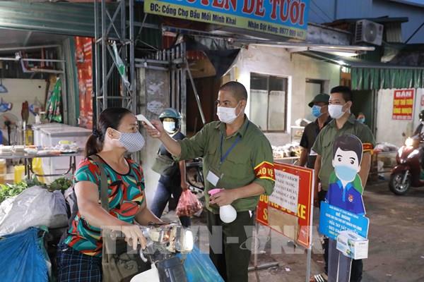 Phòng chống dịch COVID-19 tại chợ đầu mối của Hà Nội