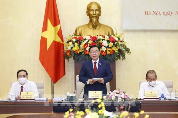 Chủ tịch Quốc hội Vương Đình Huệ chủ trì Phiên họp thứ 7, Hội đồng Bầu cử quốc gia