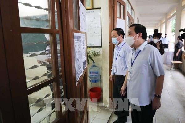 Kỳ thi vào lớp 10 THPT ở Hà Nội: Công tác phòng, chống dịch được thực hiện nghiêm túc