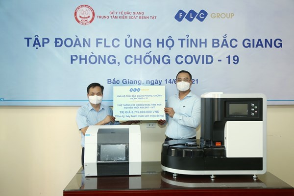 Tập đoàn FLC trao tặng Bắc Giang 3 hệ thống xét nghiệm COVID-19