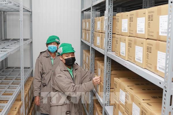 Hình ảnh đầu tiên lô vaccine Astra Zeneca do Nhật Bản tài trợ tại Tp. HCM