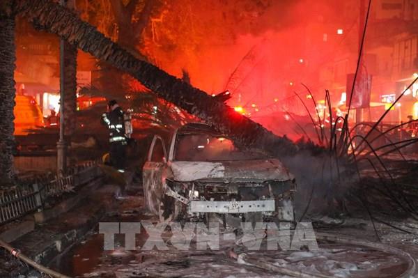 Phóng viên TTXVN tác nghiệp trong hoàn cảnh chiến tranh tại Israel