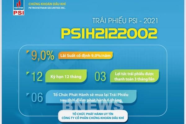 PSI sẽ phát hành 500 tỷ đồng trái phiếu với lãi suất 9%/năm