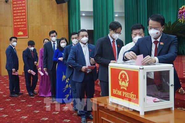 Bầu các chức danh chủ chốt của HĐND, UBND tỉnh Thái Nguyên