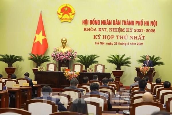 Khai mạc kỳ họp thứ nhất HĐND thành phố Hà Nội khóa XVI, nhiệm kỳ 2021-2026