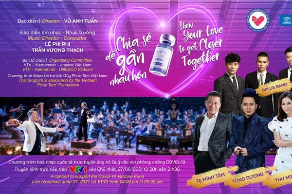 Đêm hòa nhạc giao hưởng trực tuyến ủng hộ Quỹ vaccine phòng COVID-19