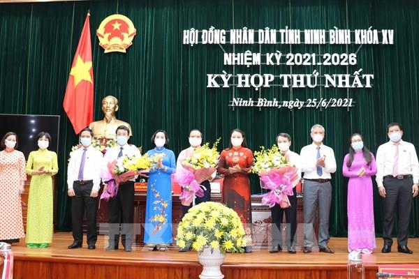 HĐND tỉnh Ninh Bình bầu các chức danh chủ chốt