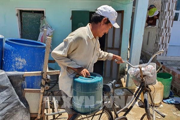 Vùng nông thôn Bình Định thiếu nước sinh hoạt mùa nắng nóng