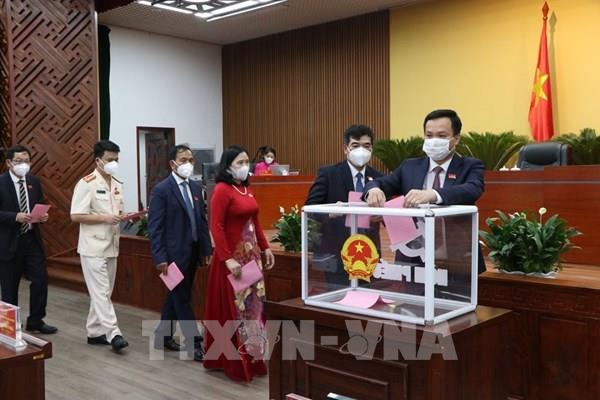 Bầu các chức danh chủ chốt của HĐND, UBND tỉnh Hải Dương