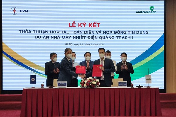 EVN và Vietcombank ký hợp đồng tín dụng cho dự án Nhiệt điện Quảng Trạch 1