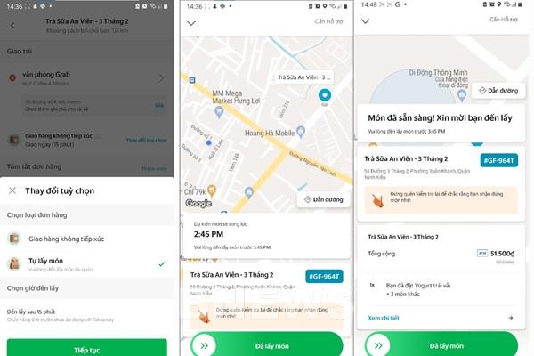 Grab Việt Nam thử nghiệm tính năng “Lấy món tại quán"