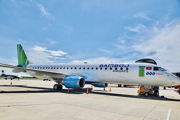 Mở rộng đội bay, Bamboo Airways đón máy bay phản lực Embraer tiếp theo