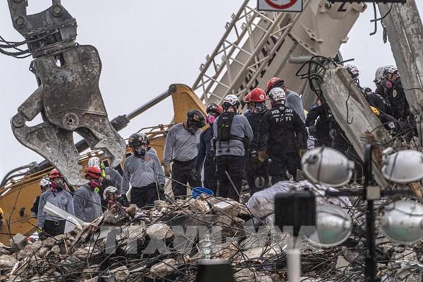 Sập nhà ở Mỹ: Số người thiệt mạng tăng lên 86 người, hàng chục người vẫn mất tích