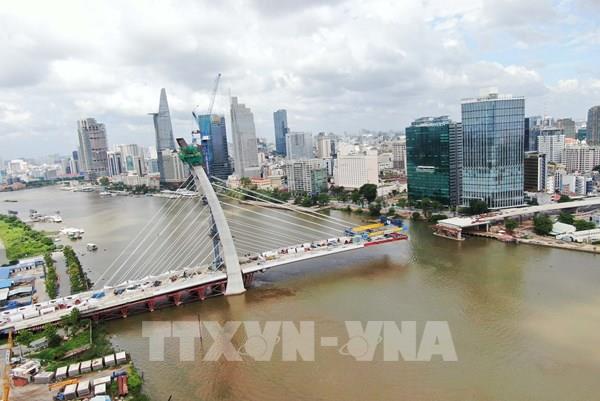 Cầu Thủ Thiêm 2 – Tp. Hồ Chí Minh dự kiến hợp long vào tháng 9 tới