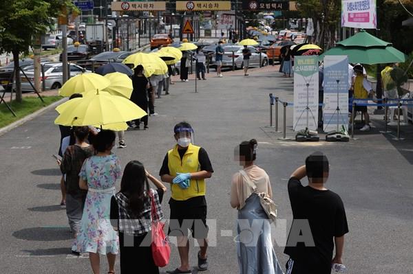 Số ca mắc mới COVID-19 trong ngày ở Hàn Quốc cao nhất từ trước tới nay