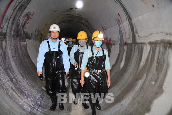 Đường hầm dẫn nước Dự án mở rộng Đa Nhim hoàn thành vượt tiến độ