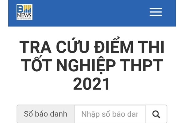 Địa chỉ tra cứu điểm thi tốt nghiệp THPT năm 2021 của 63 tỉnh thành