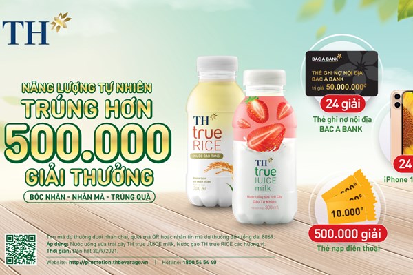 Giải nhiệt mùa hè cùng “cơn lốc” hơn 500.000 quà tặng “cực chất” từ TH