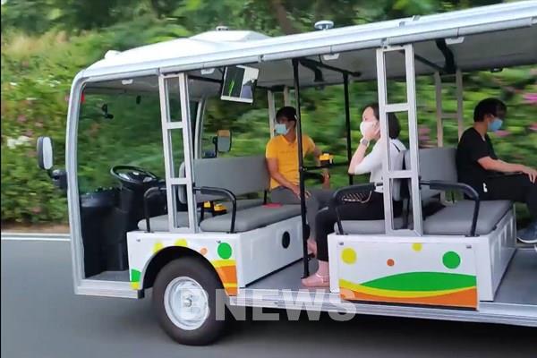 Vingroup tiết lộ video clip về xe điện tự hành cấp độ 4 ở Nha Trang