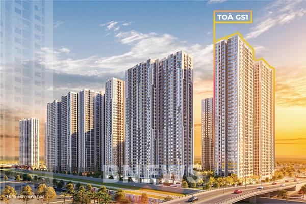 Vinhomes mở bán tòa tháp căn hộ GS1 thuộc phân khu The Miami