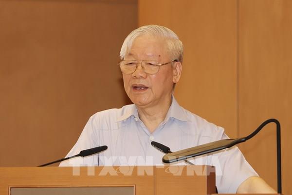 Tổng Bí thư Nguyễn Phú Trọng: Chính phủ mới: Khí thế mới, nỗ lực mới, quyết tâm phấn đấu lập nhiều thành tích mới  ( phần tiếp theo và hết)