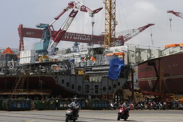 Doanh nghiệp đóng tàu Hàn Quốc giữ vững vị trí dẫn đầu về đơn đặt hàng mới