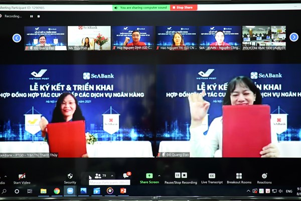 SeABank và Bưu điện Việt Nam hợp tác triển khai dịch vụ ngân hàng từ xa
