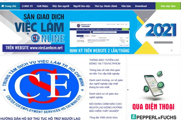 Tp. Hồ Chí Minh: Hỗ trợ người lao động trong khu phong tỏa nhận trợ cấp thất nghiệp