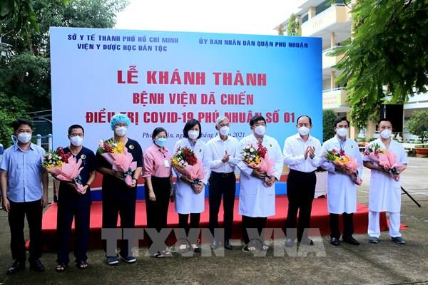 Đưa vào sử dụng Bệnh viện Dã chiến điều trị COVID-19 số 01 Phú Nhuận 350 giường 