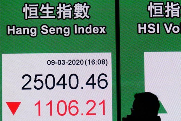 Chứng khoán châu Á biến động trái chiều do ảnh hưởng của Evergrande