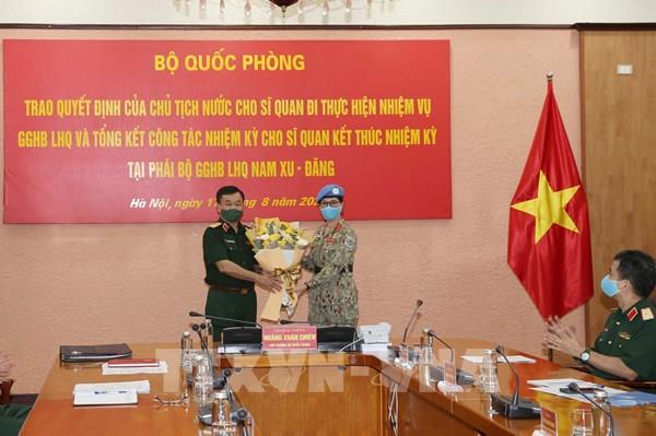 Việt Nam có thêm nữ sĩ quan làm nhiệm vụ gìn giữ hòa bình ở Nam Sudan