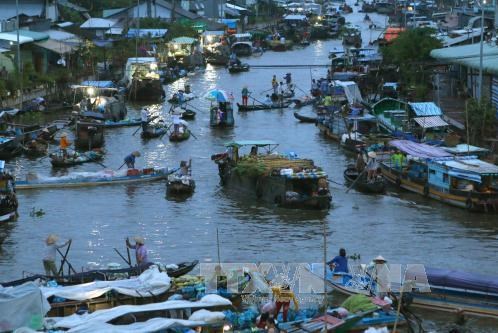 Huy động phương tiện "luồng xanh" cho tiêu thụ nông sản vùng Đồng bằng sông Cửu Long