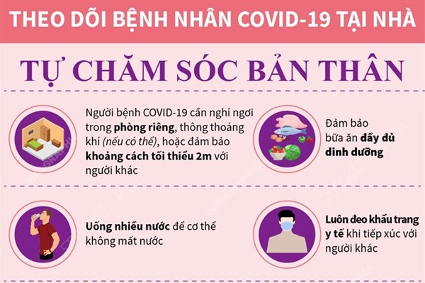 Những lưu ý khi bệnh nhân COVID-19 tự theo dõi tại nhà