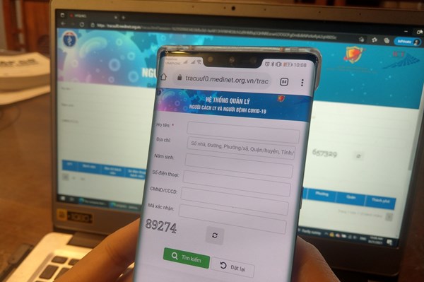 Hệ thống tra cứu thông tin tra cứu thông tin người bệnh COVID-19