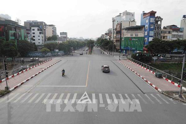 Thủ đô trong ngày đầu tiếp tục thực hiện giãn cách xã hội
