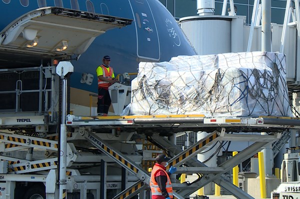 Chuyến bay đầu tiên của hàng không Việt Nam vận chuyển hàng y tế từ Hoa Kỳ