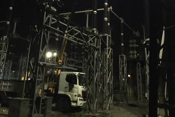 PTC2 sửa chữa, bảo dưỡng thiết bị tại Trạm biến áp 500 kV Đà Nẵng trong cao điểm dịch