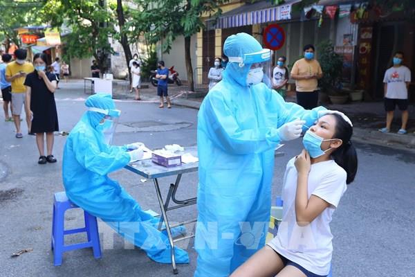 Xét nghiệm SARs-CoV 2 cho toàn bộ người dân ngõ 24 Kim Đồng