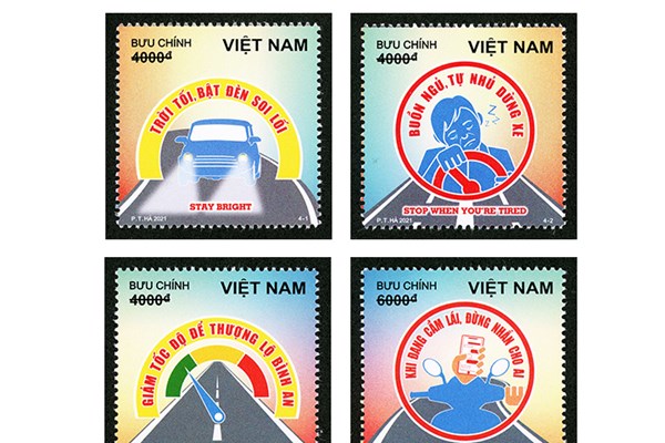 Giới thiệu bộ tem “An toàn giao thông đường bộ (bộ 2)”