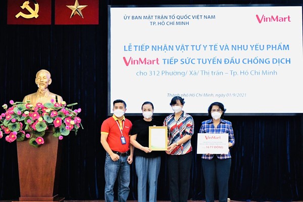 VinMart tiếp sức cho tuyến đầu chống dịch tại TP. Hồ Chí Minh