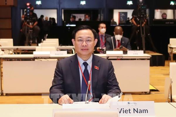 Toàn văn thông điệp của Chủ tịch Quốc hội Vương Đình Huệ gửi tới Hội nghị các Chủ tịch Quốc hội thế giới lần thứ 5