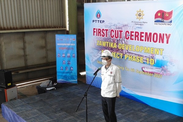 Vietsovpetro chế tạo 2 chân đế giàn khoan cho PTTEP Thái Lan